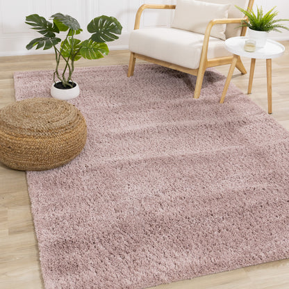 Modern Tonal Solid Pink Area Rug