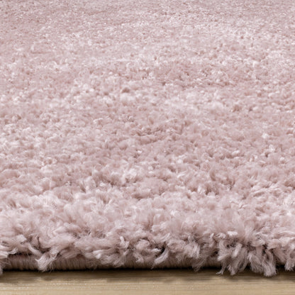 Modern Tonal Solid Pink Area Rug