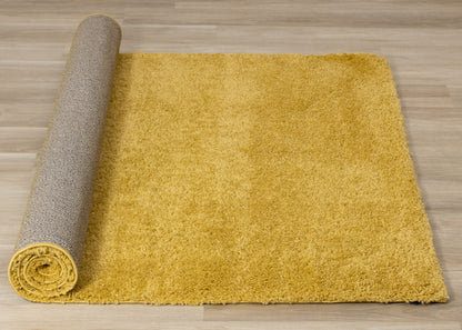 Modern Tonal Solid Yellow Area Rug