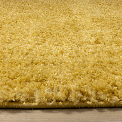 Modern Tonal Solid Yellow Area Rug