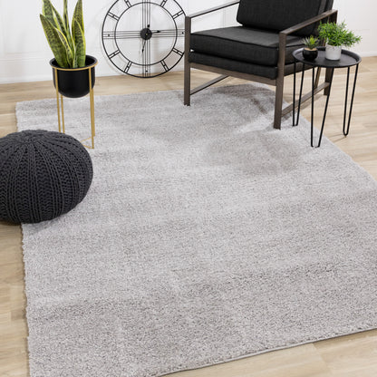 Modern Tonal Solid Grey Area Rug