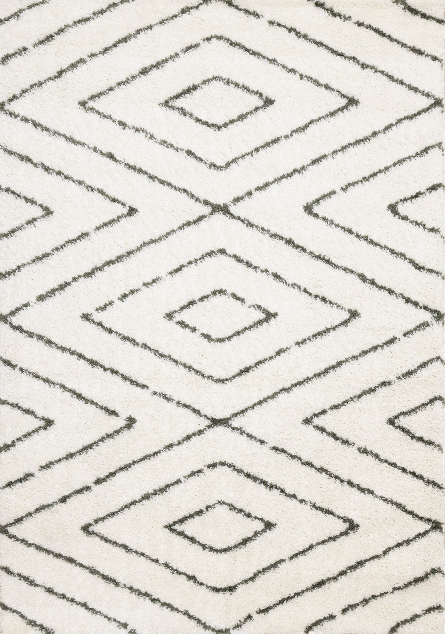 Contemporary Geometric Cream Area Rug