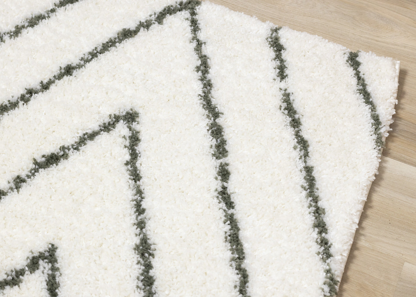 Contemporary Geometric Cream Area Rug