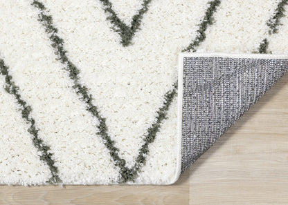 Contemporary Geometric Cream Area Rug