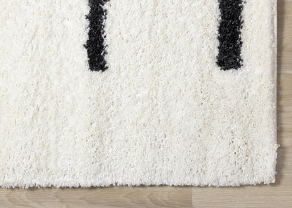 Contemporary Stripes Cream Area Rug-5