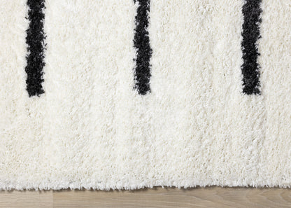 Contemporary Stripes Cream Area Rug-8