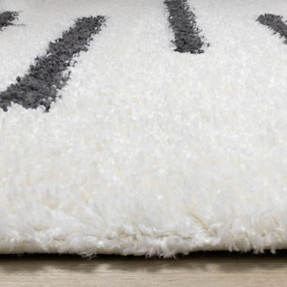 Contemporary Stripes Cream Area Rug-9