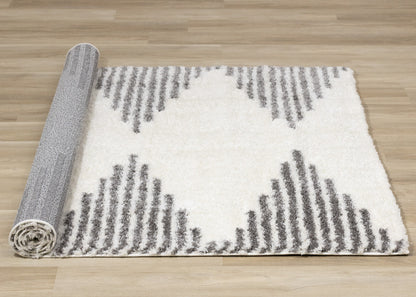Mid-Century Geometric Cream Area Rug-7