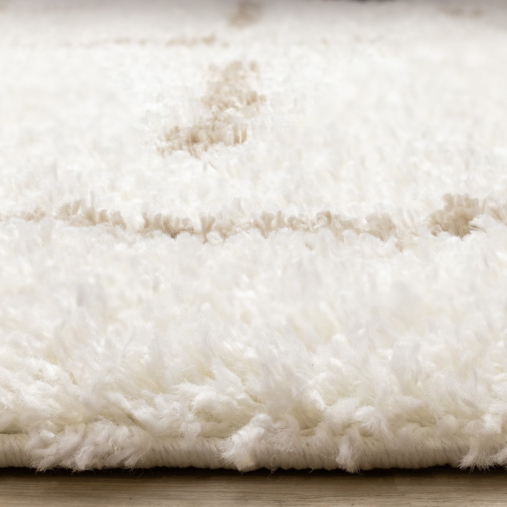 Contemporary Stripes Tonal Solid Cream Area Rug-9