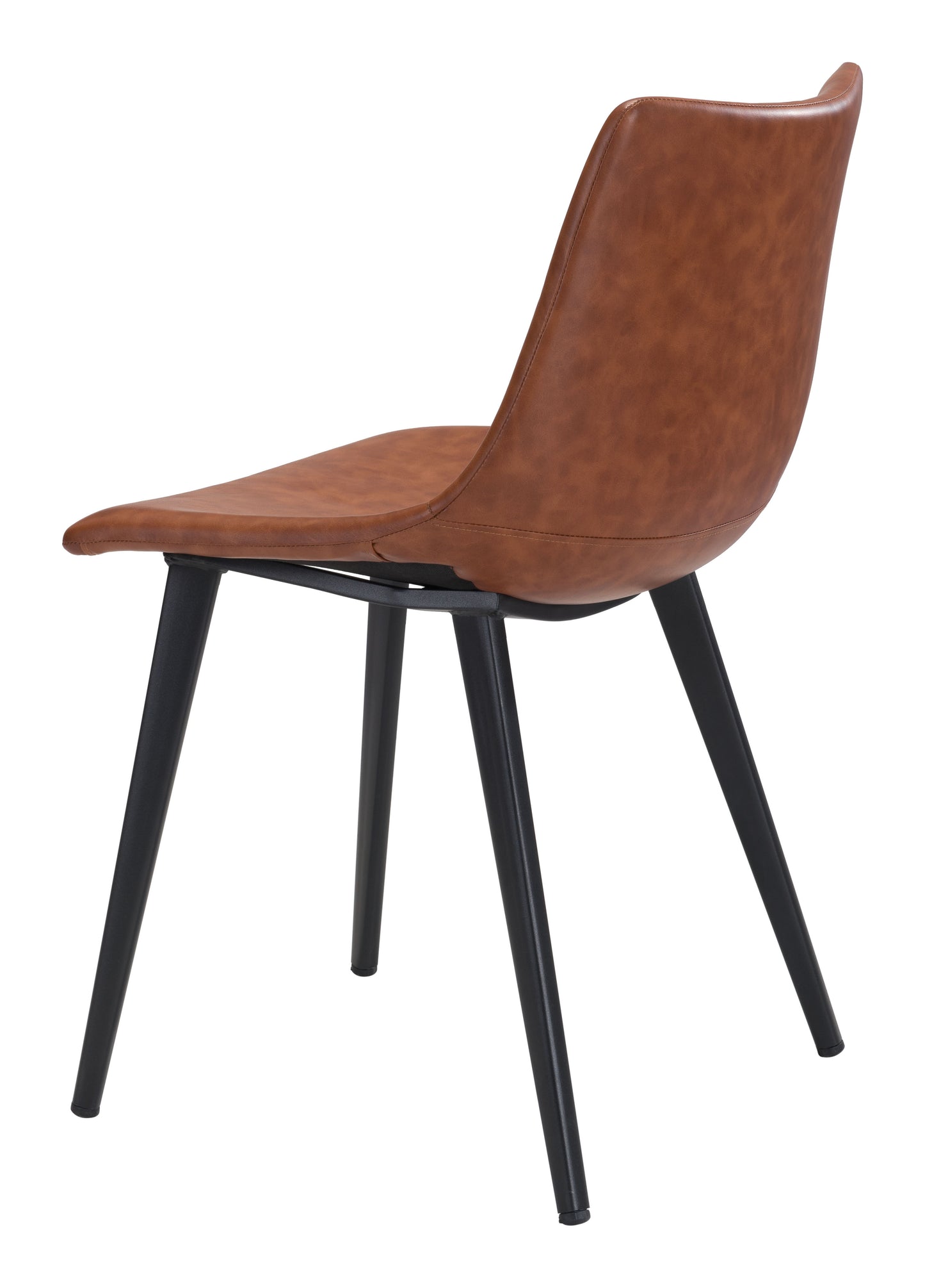 Chaise de salle à manger Daniel (lot de 2) marron vintage