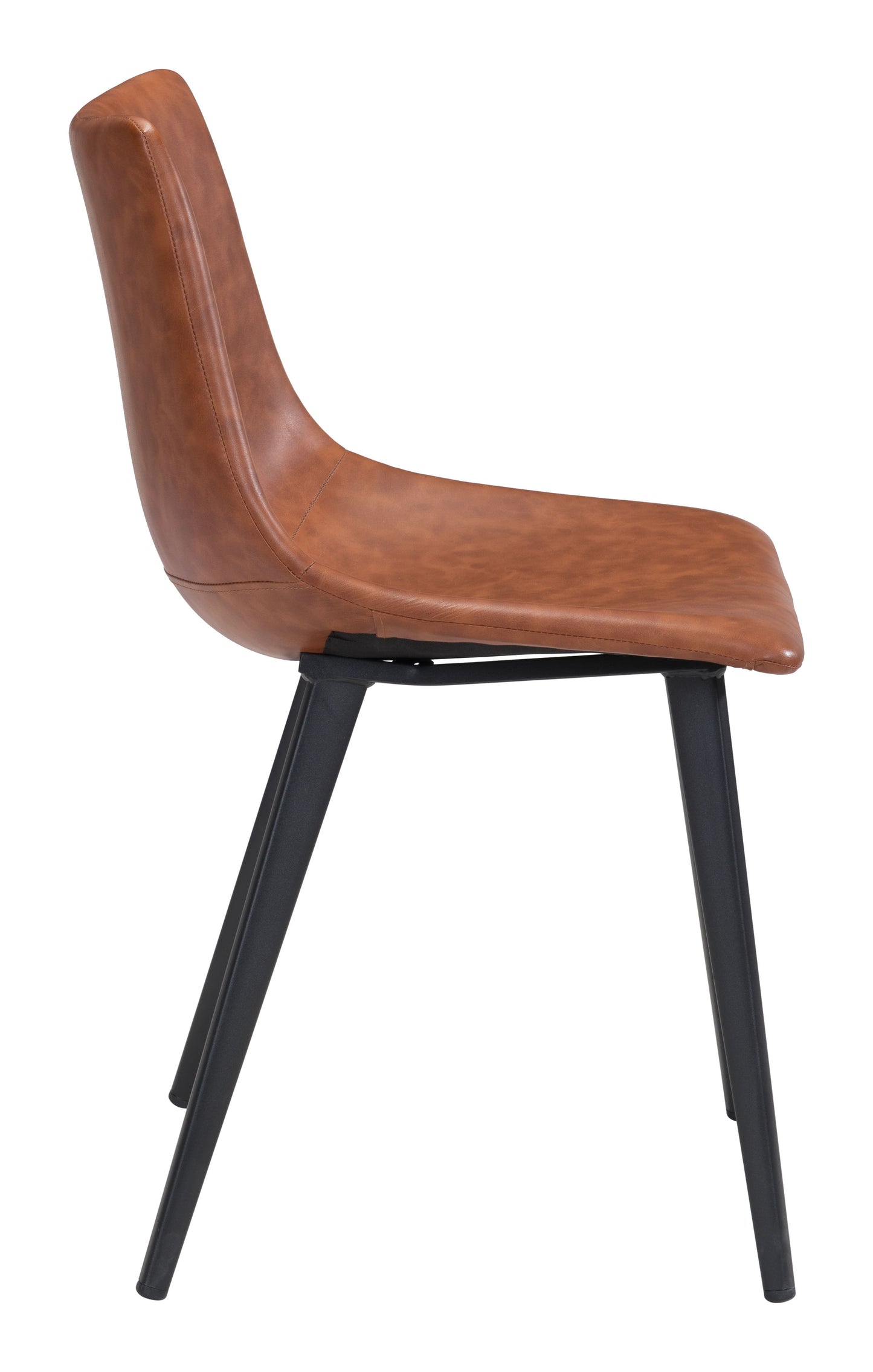 Chaise de salle à manger Daniel (lot de 2) marron vintage