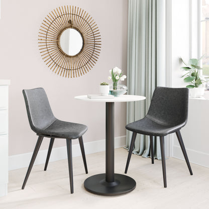 Chaise de salle à manger Daniel (lot de 2) noire vintage