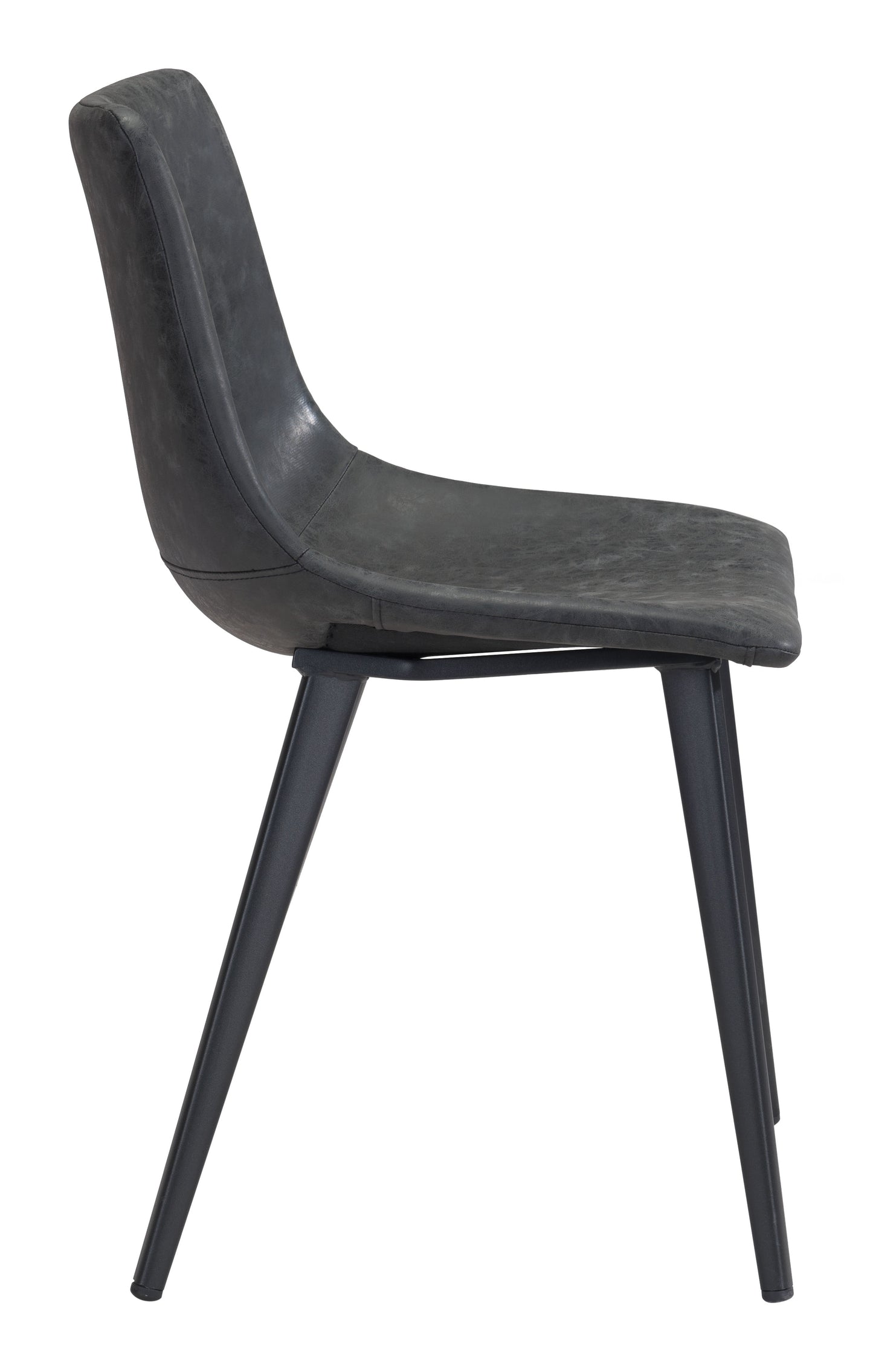 Chaise de salle à manger Daniel (lot de 2) noire vintage