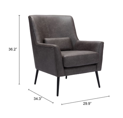 Fauteuil d'appoint Ontario noir vintage