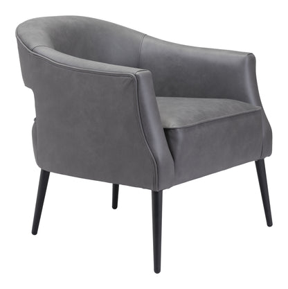 Fauteuil d'appoint Berkeley gris vintage