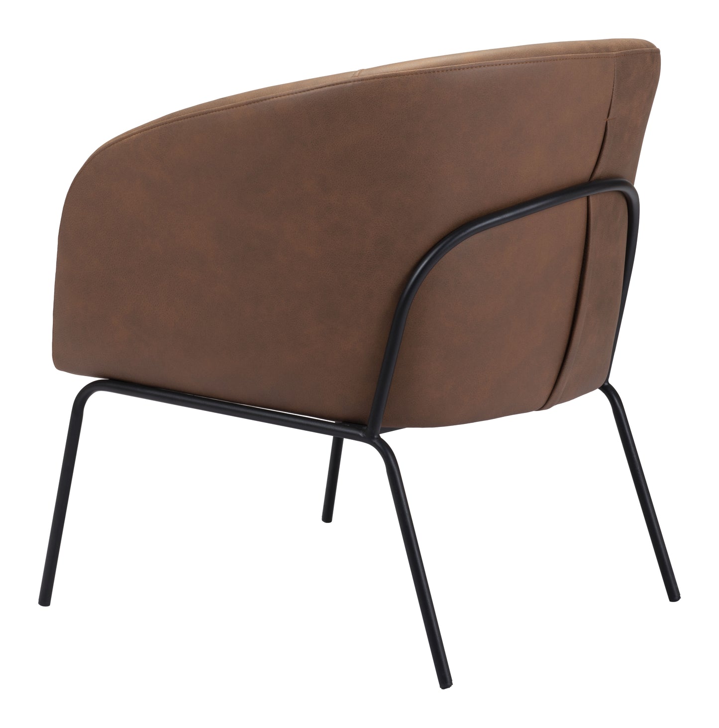 Chaise d'appoint Quinten Brun Vintage