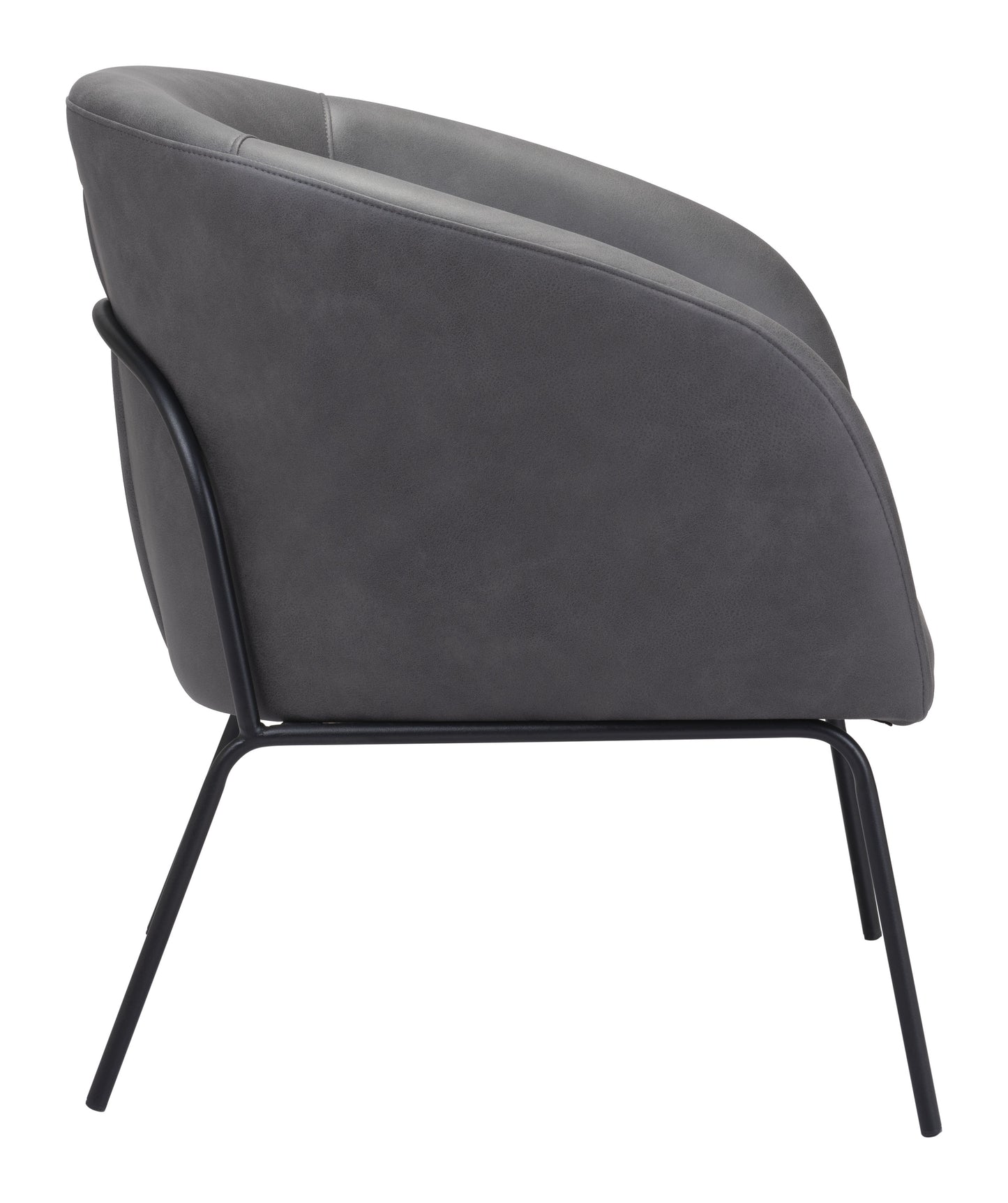 Fauteuil d'appoint Quinten gris vintage