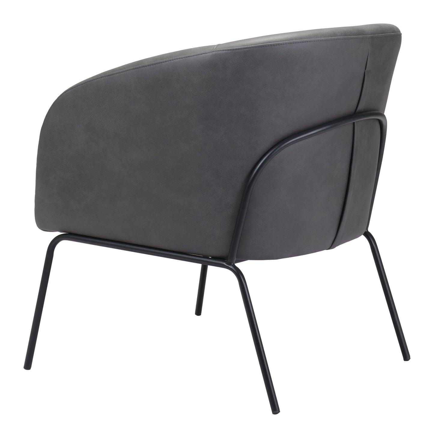 Fauteuil d'appoint Quinten gris vintage