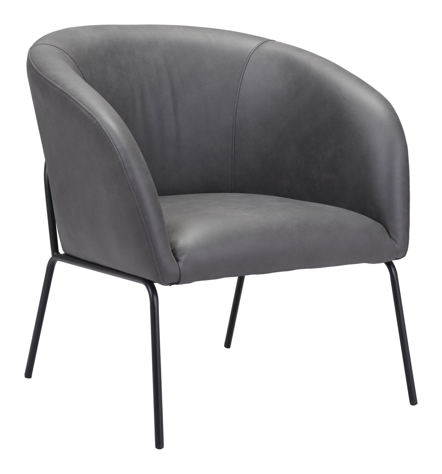 Fauteuil d'appoint Quinten gris vintage