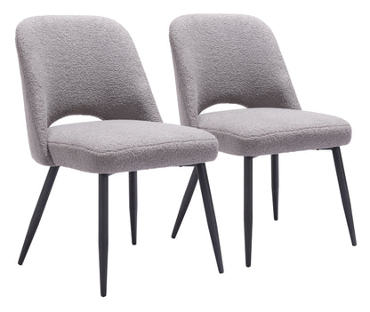 Dining Chair (Set of 2) Gray - Modern & Ergonomic Seating for Home & Office