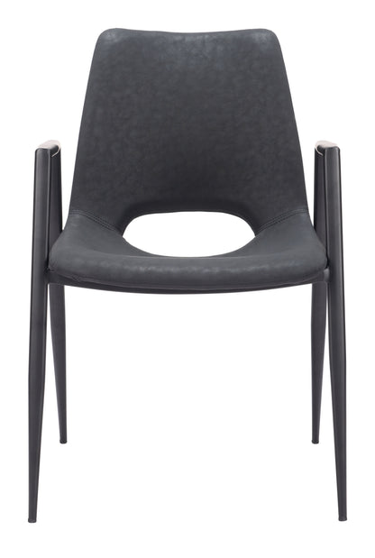 Dining Chair (Set of 2) Black - Modern & Ergonomic Seating for Home & Office