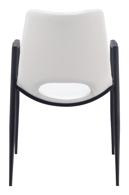 Dining Chair (Set of 2) White - Modern & Ergonomic Seating for Home & Office