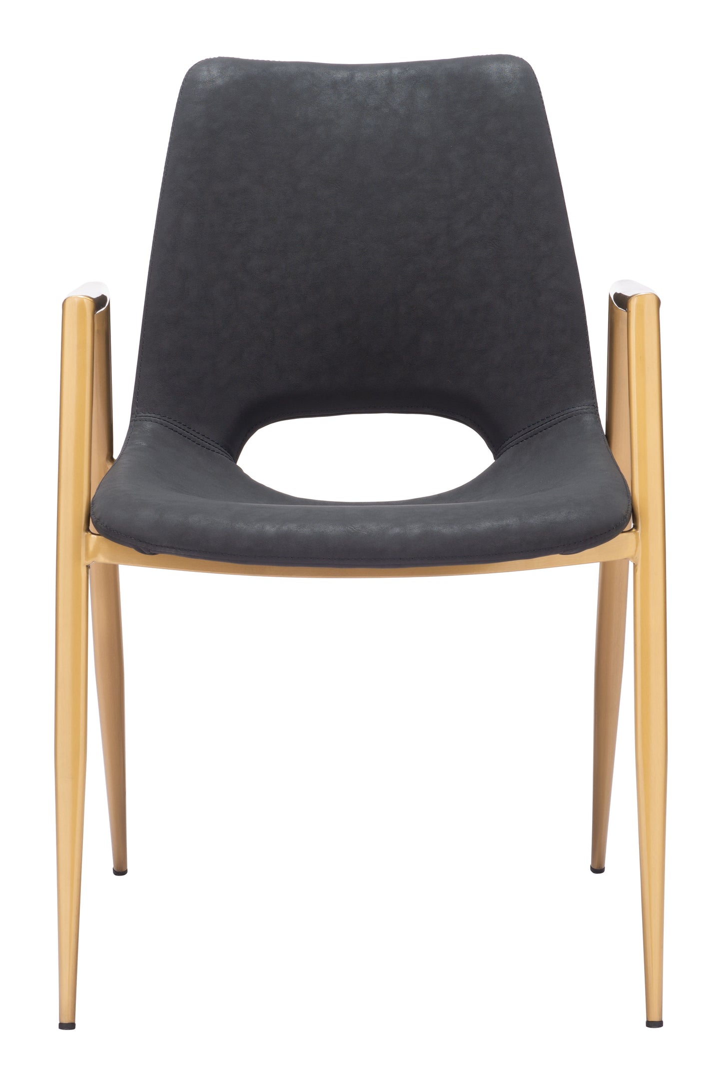 Dining Chair (Set of 2) Black & Gold - Modern & Ergonomic Seating for Home & Office