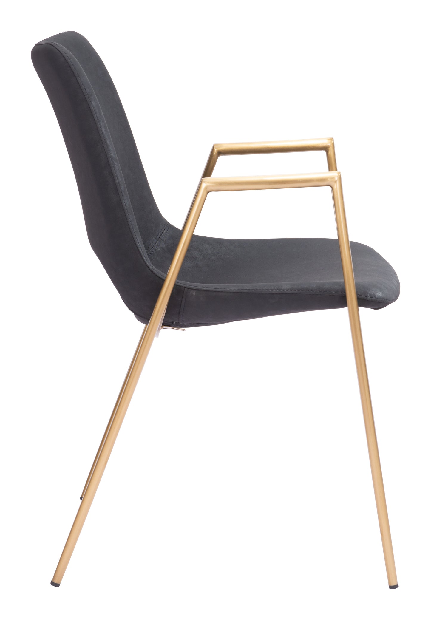 Dining Chair (Set of 2) Black & Gold - Modern & Ergonomic Seating for Home & Office
