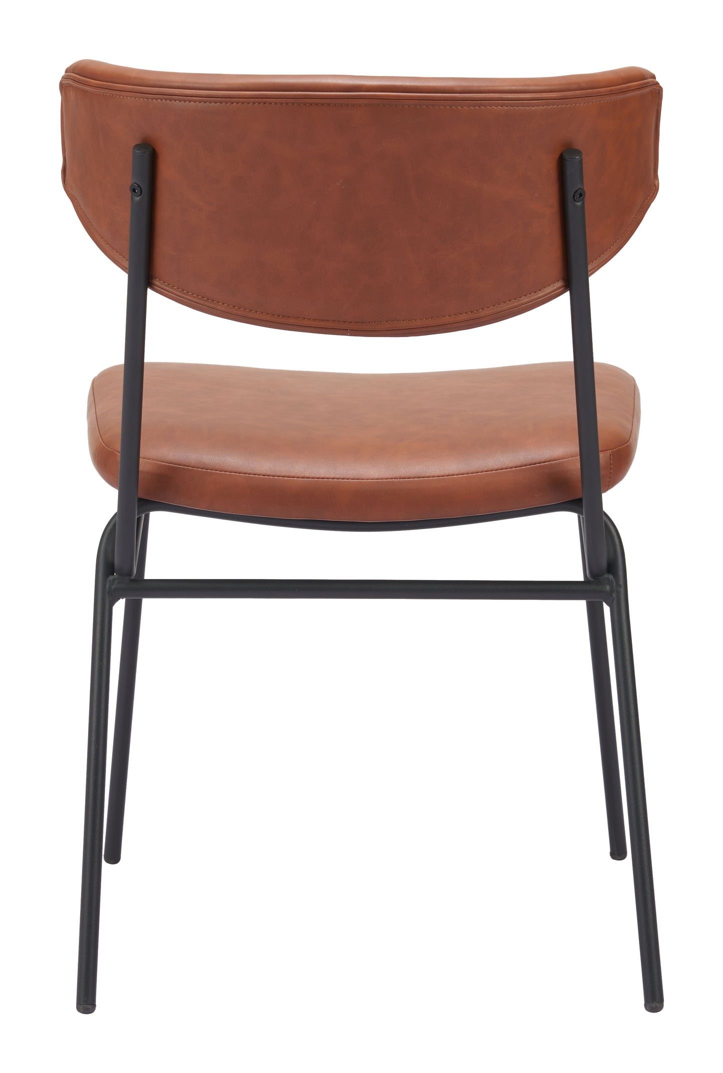 Chaise de salle à manger Charon (lot de 2) marron vintage