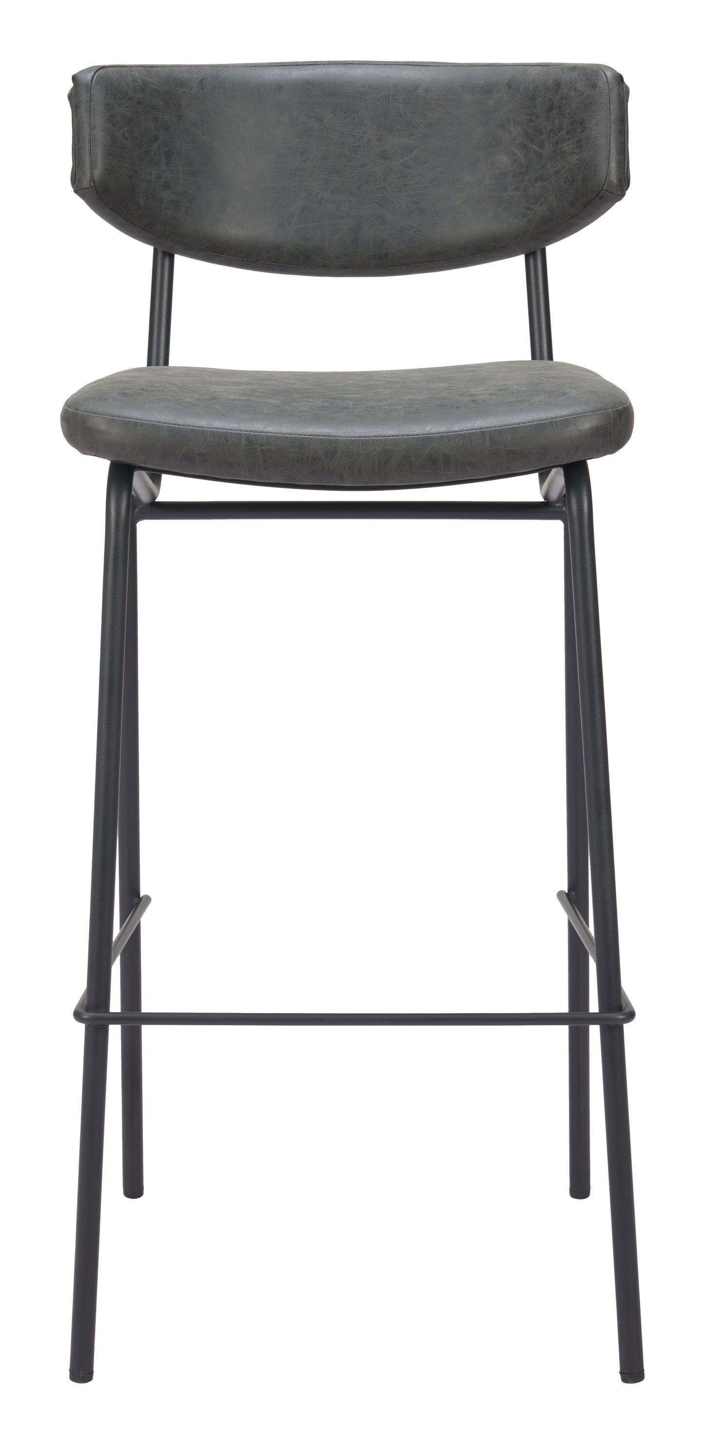 Tabouret de bar Charon (lot de 2) noir vintage