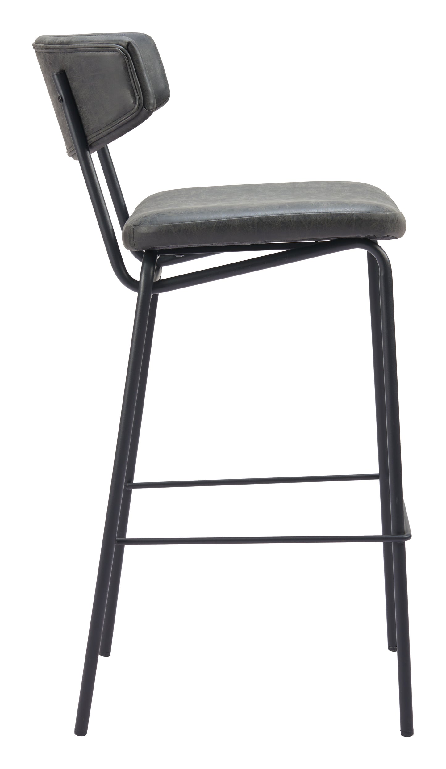 Tabouret de bar Charon (lot de 2) noir vintage