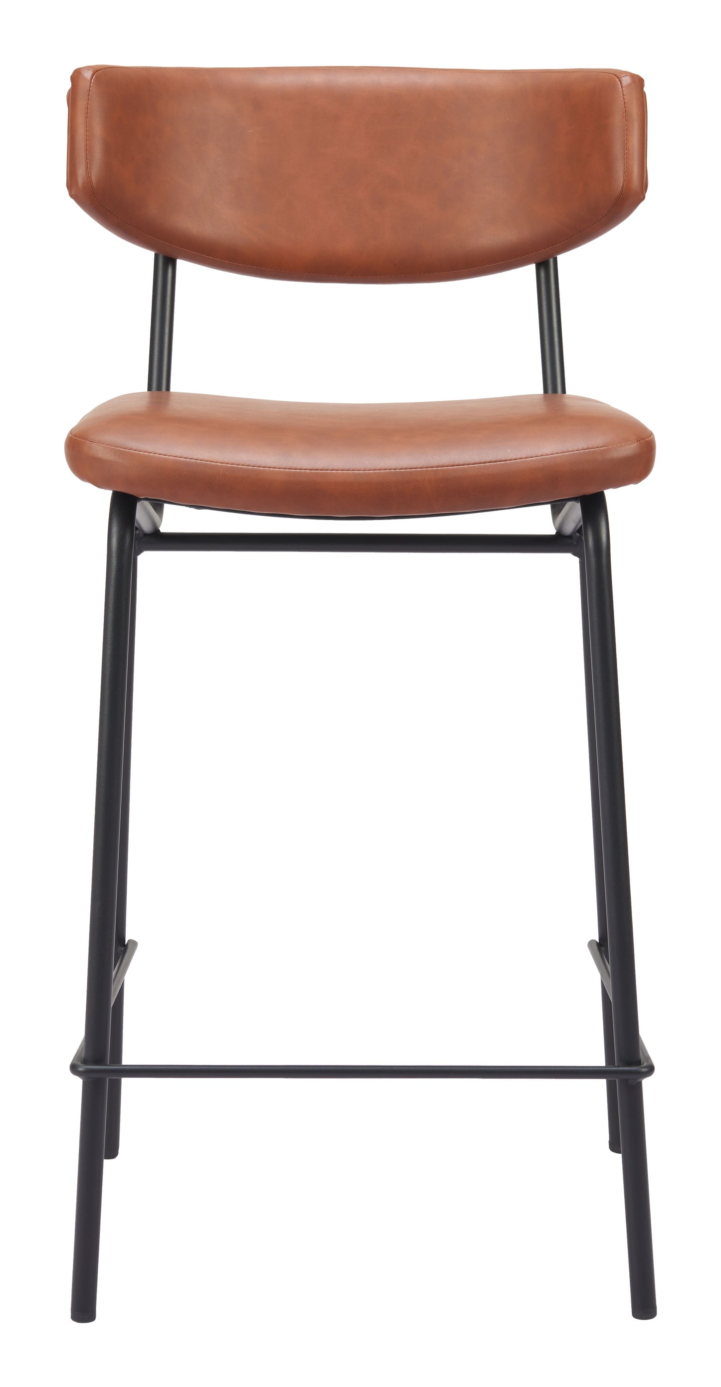 Tabouret de bar Charon (lot de 2) marron vintage