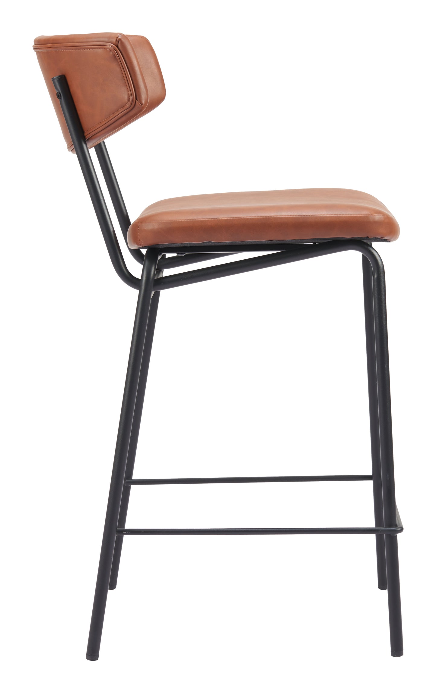 Tabouret de bar Charon (lot de 2) marron vintage