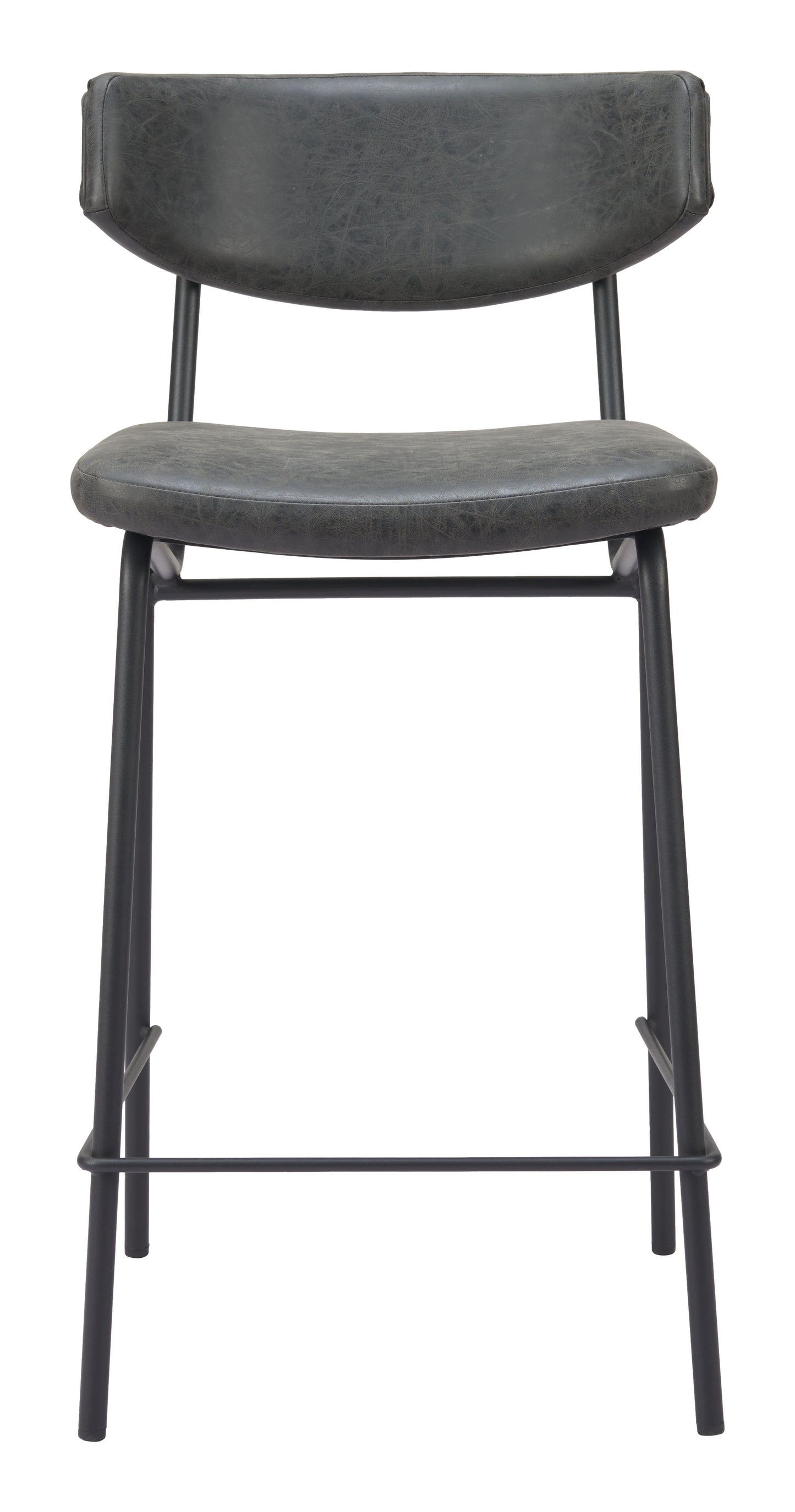 Tabouret de bar Charon (lot de 2) noir vintage