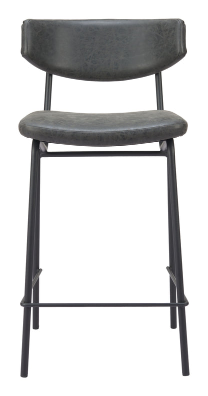 Tabouret de bar Charon (lot de 2) noir vintage
