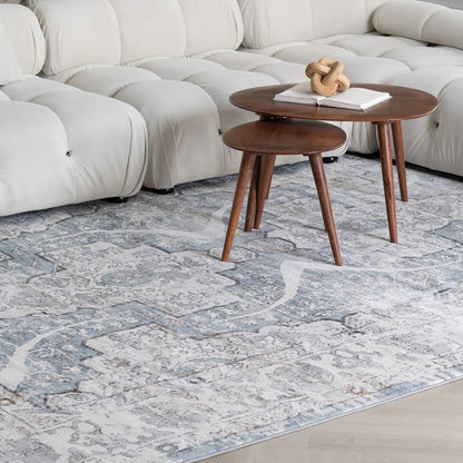 Atlas Vintage Modern Blue Rug