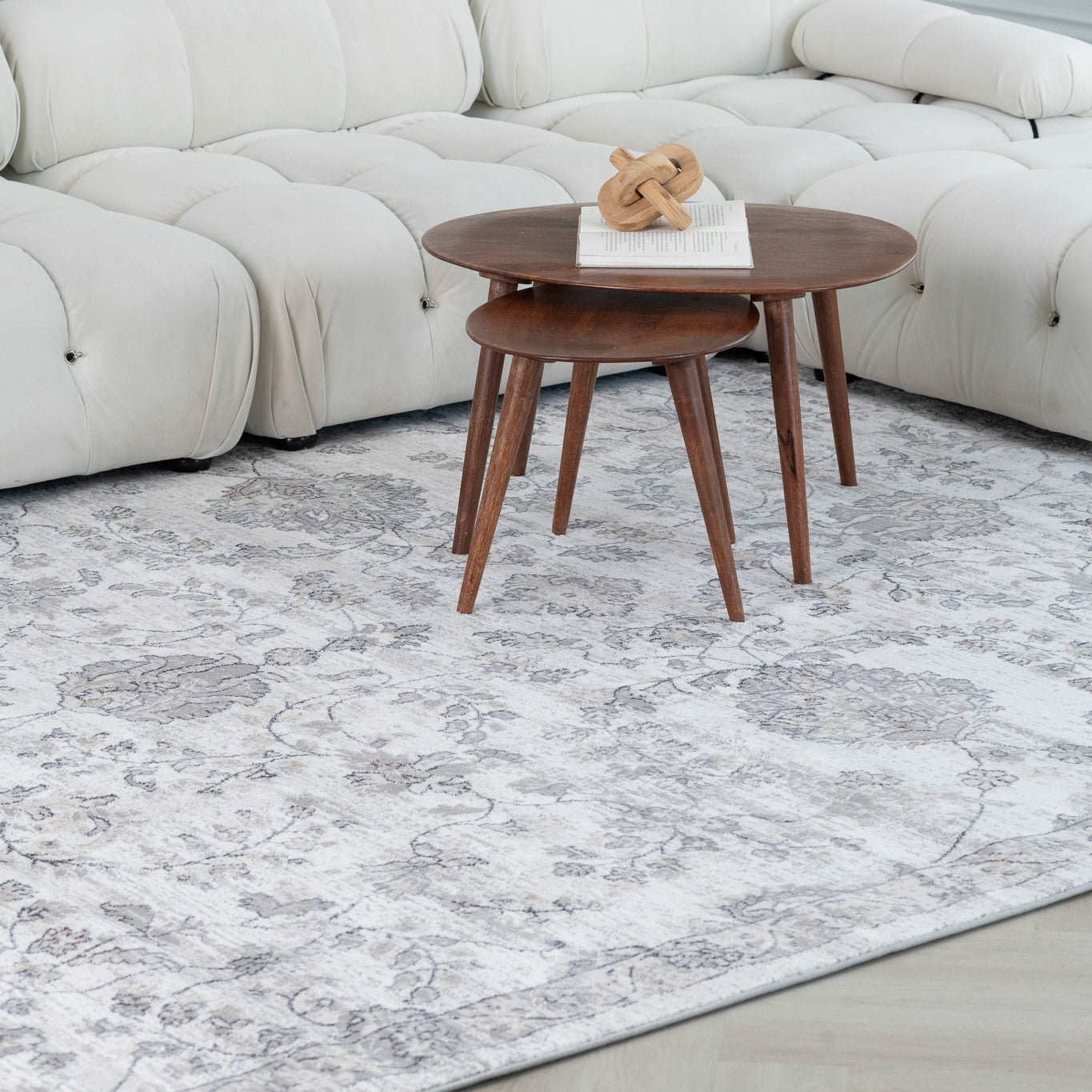 Atlas Classic Floral Beige Rug