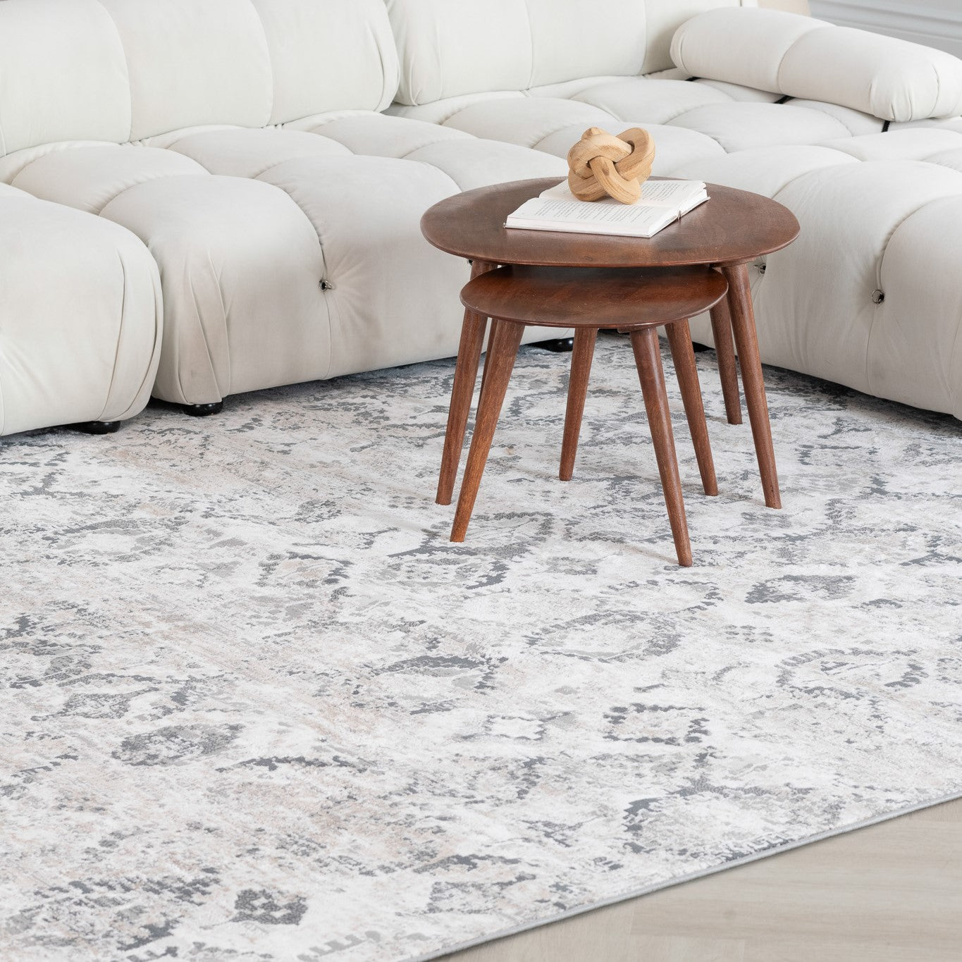 Atlas Fractal Modern Beige Rug