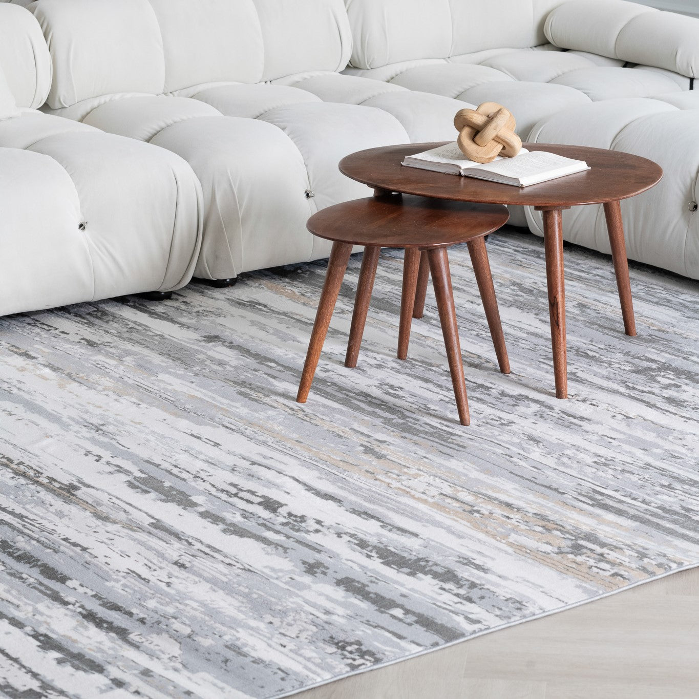 Atlas Camo Modern Grey Rug