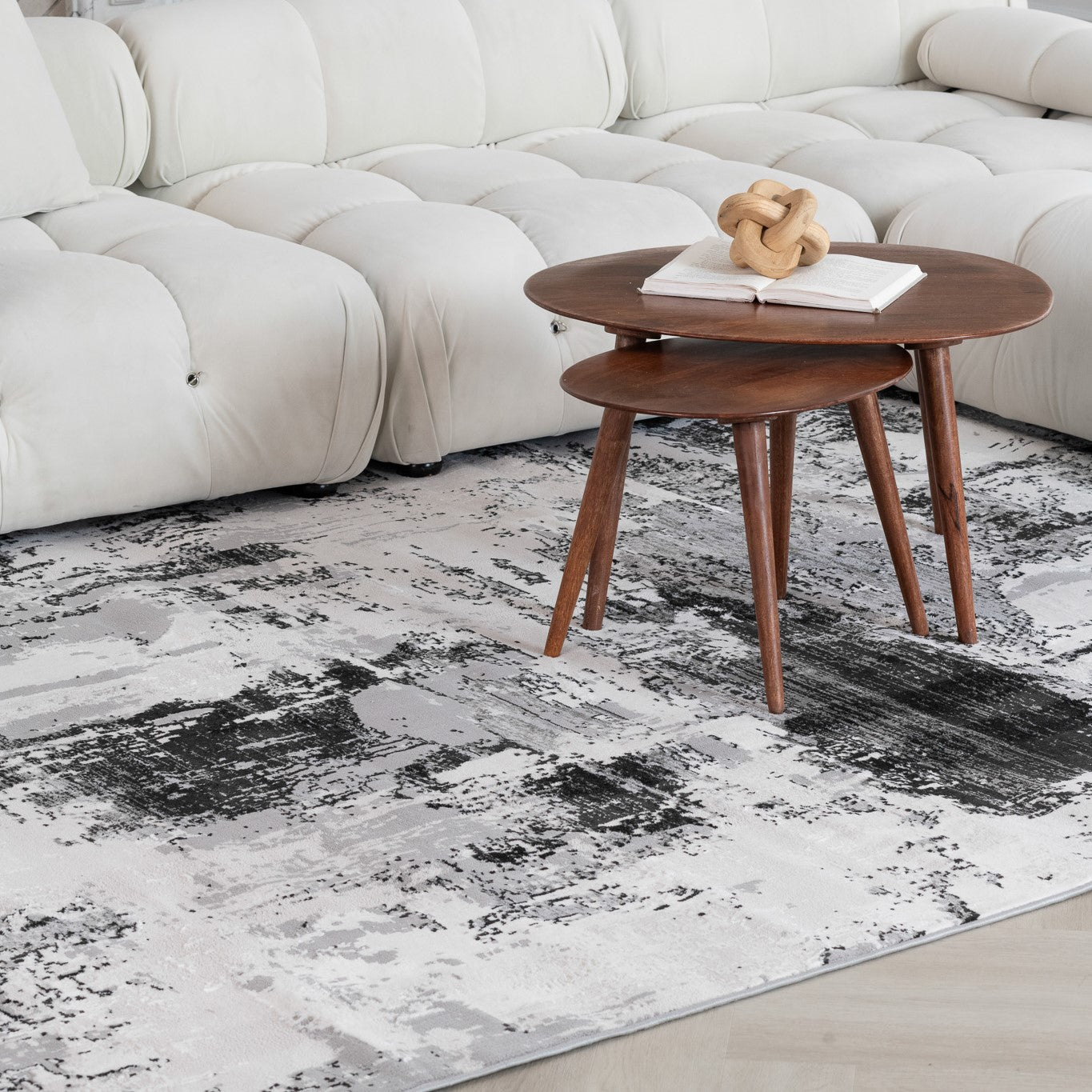 Atlas Classic Modern Grey Rug