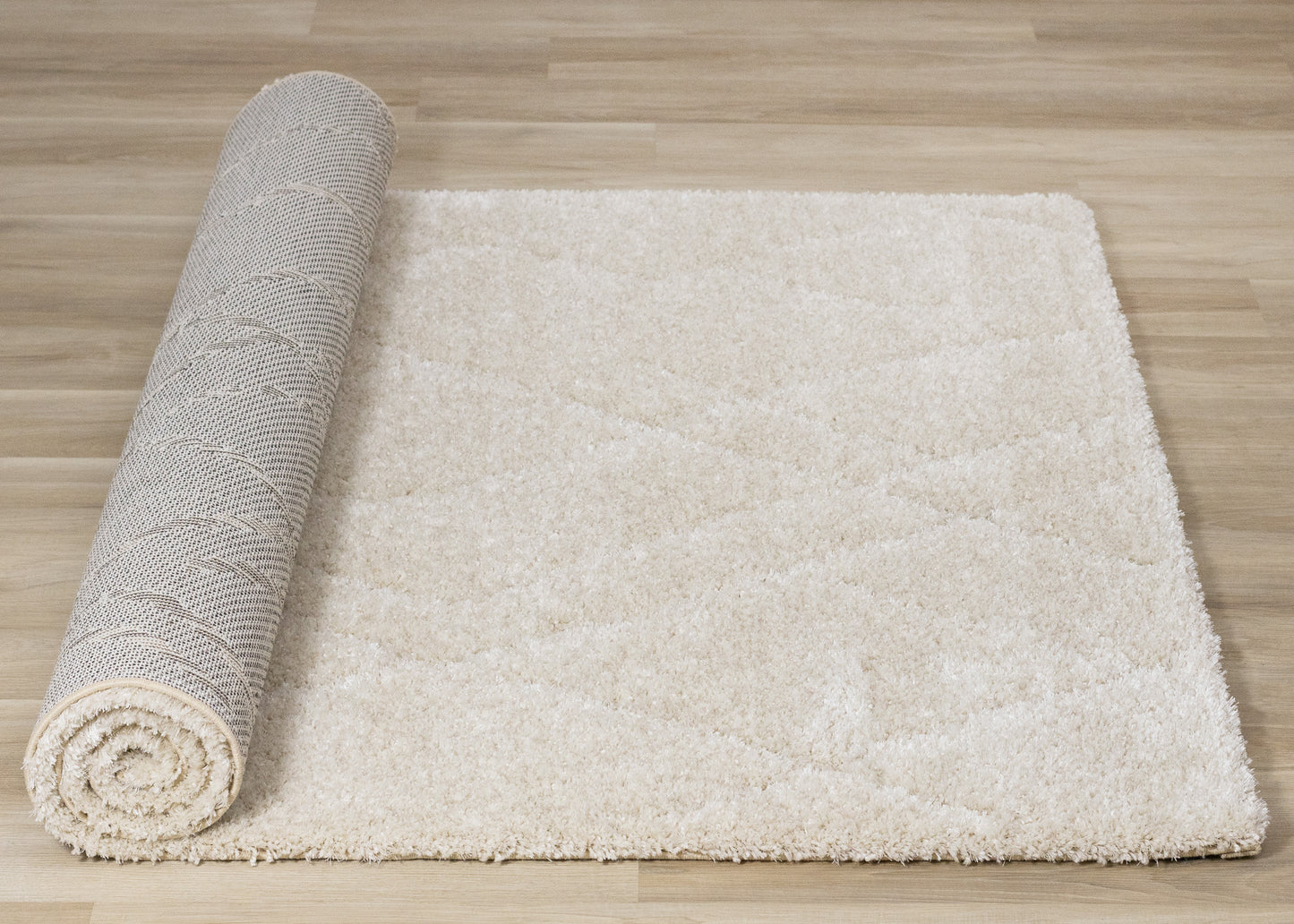 Modern Geometric Cream Area Rug-7