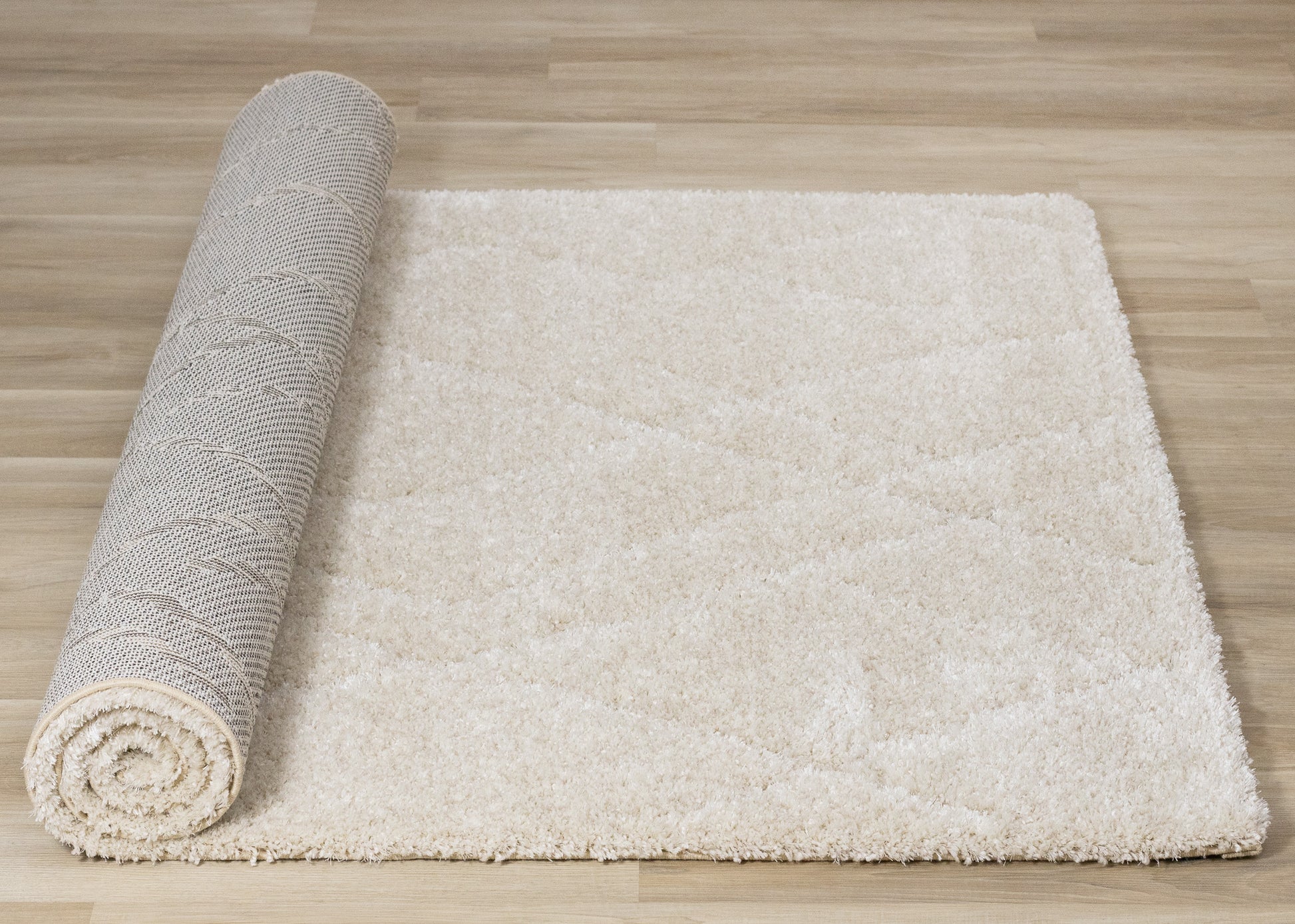 Modern Geometric Cream Area Rug-7