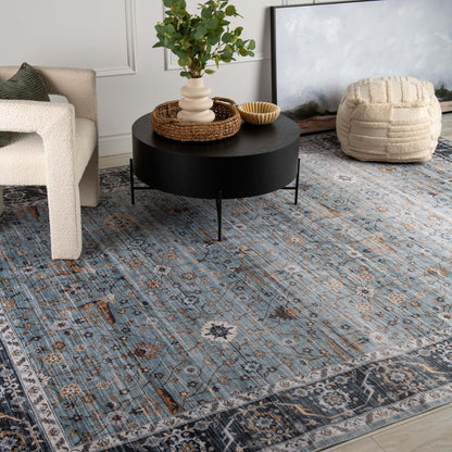 Emir South-Western Transitional Blue Rug