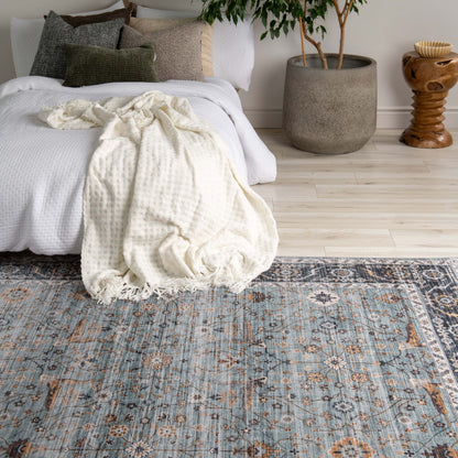 Emir South-Western Transitional Blue Rug