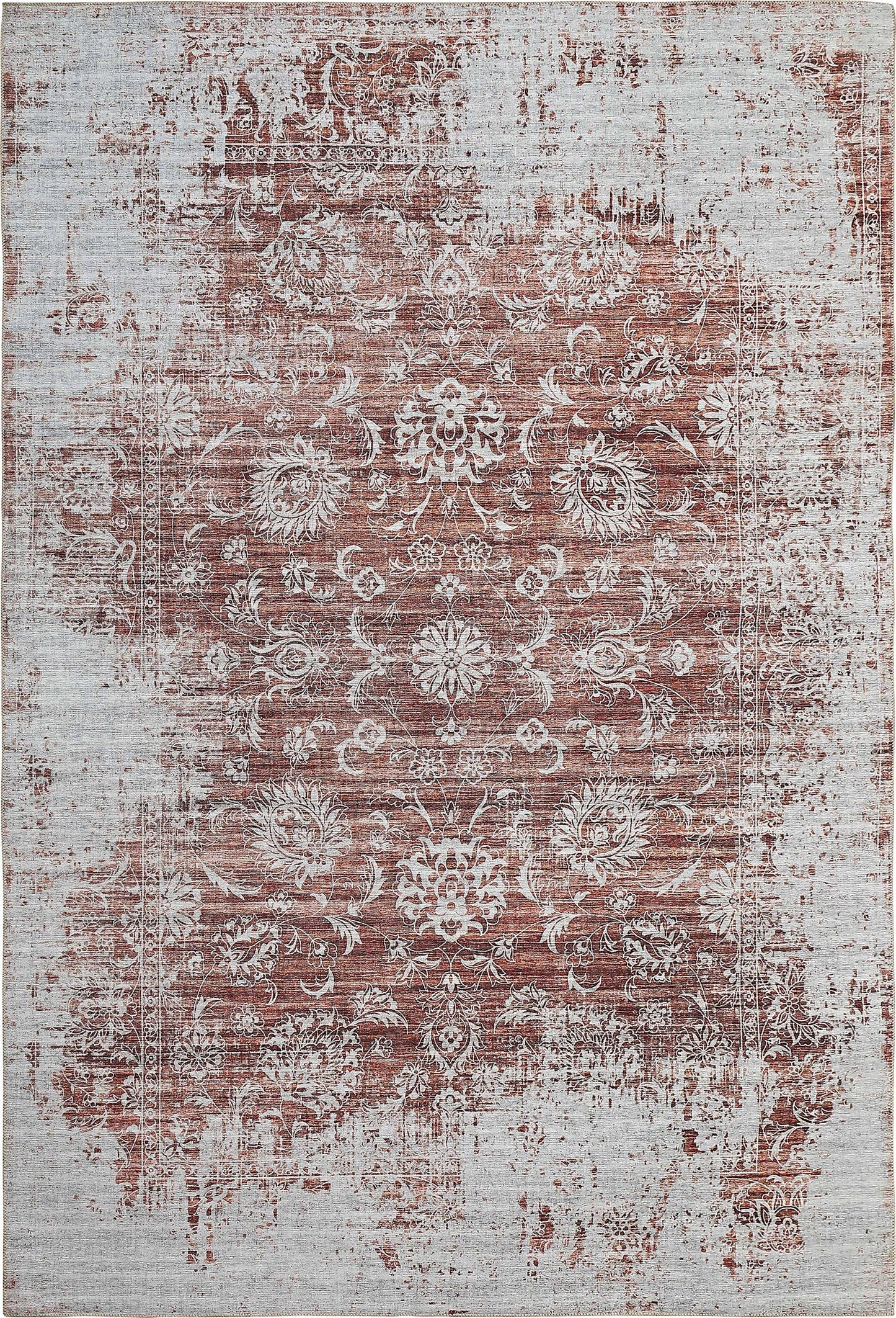 Aria Medallion Traditional Red Indoor Rug-3