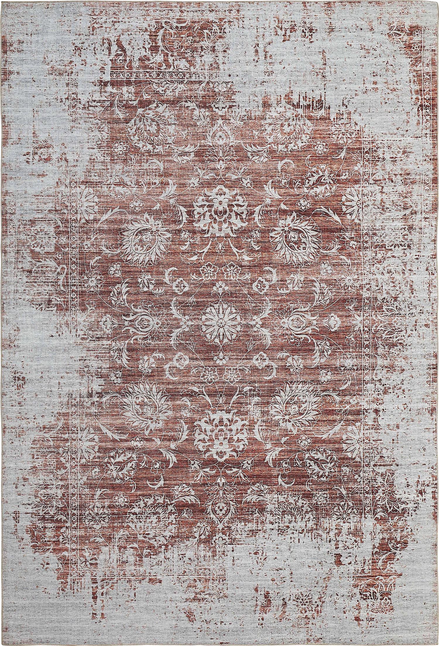 Aria Medallion Traditional Red Indoor Rug-3