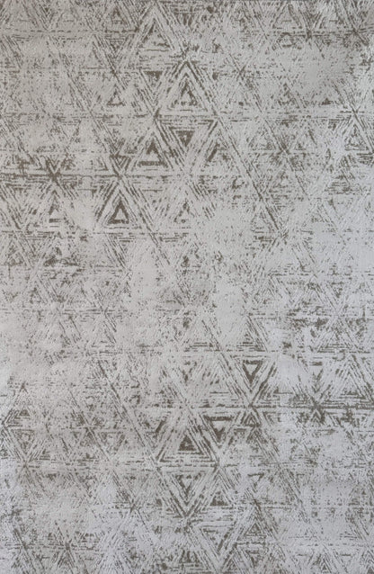 Noema Geometric Contemporary Beige and Cream Indoor Rug