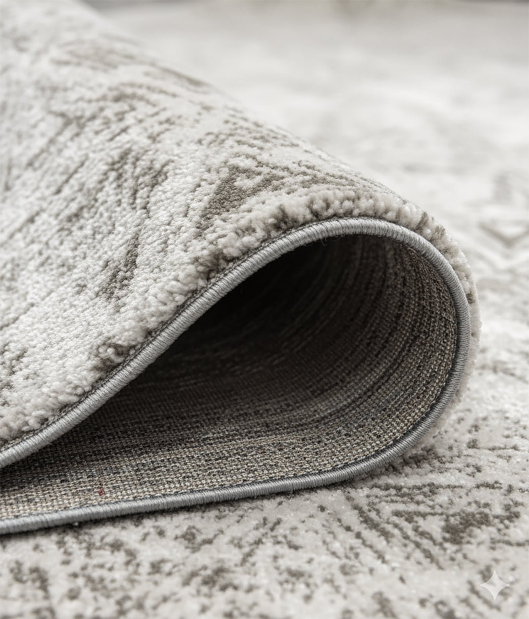 Noema Geometric Contemporary Beige and Cream Indoor Rug