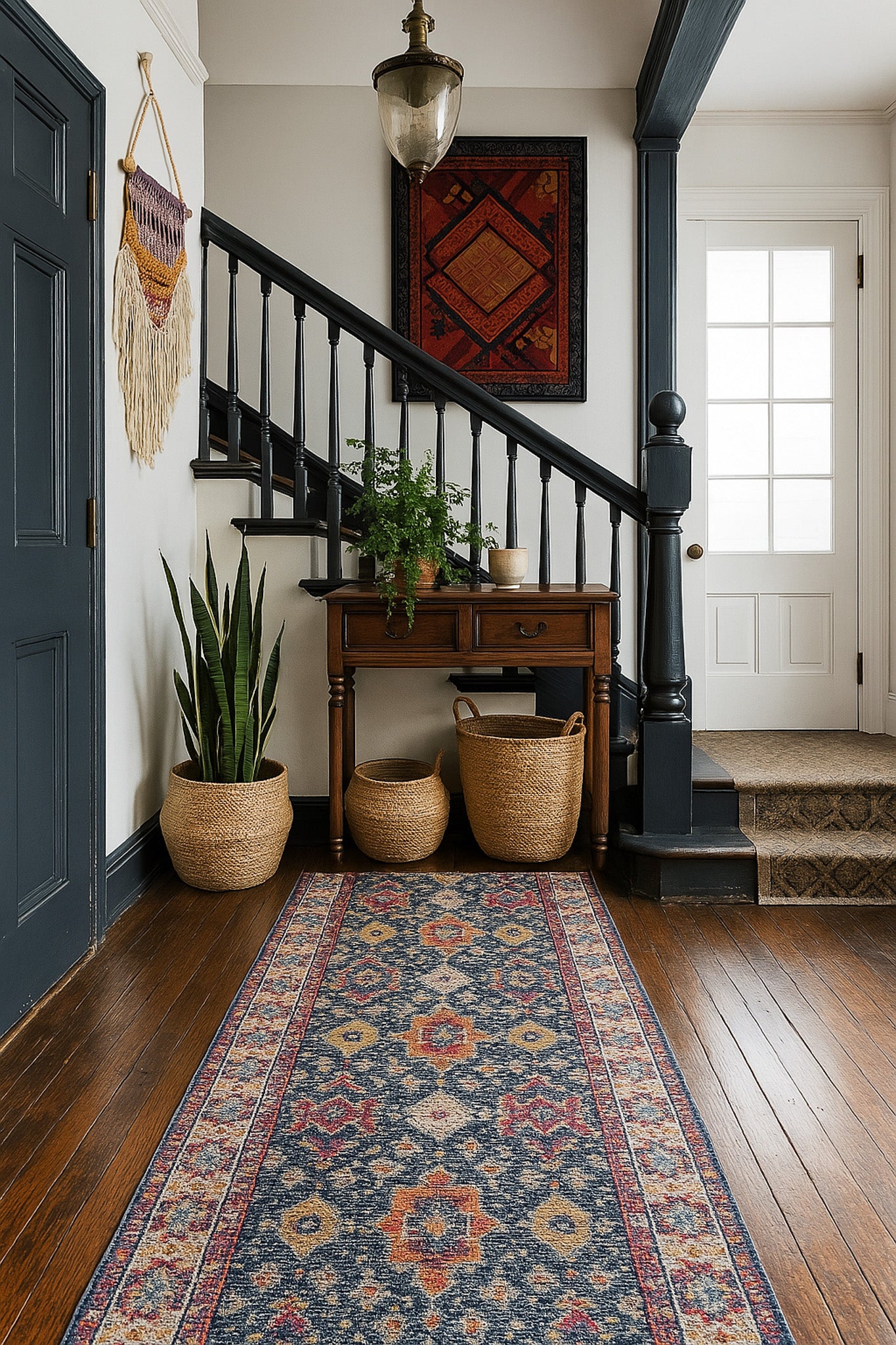 Noor Moroccan Traditional Blue Indoor Rug-10