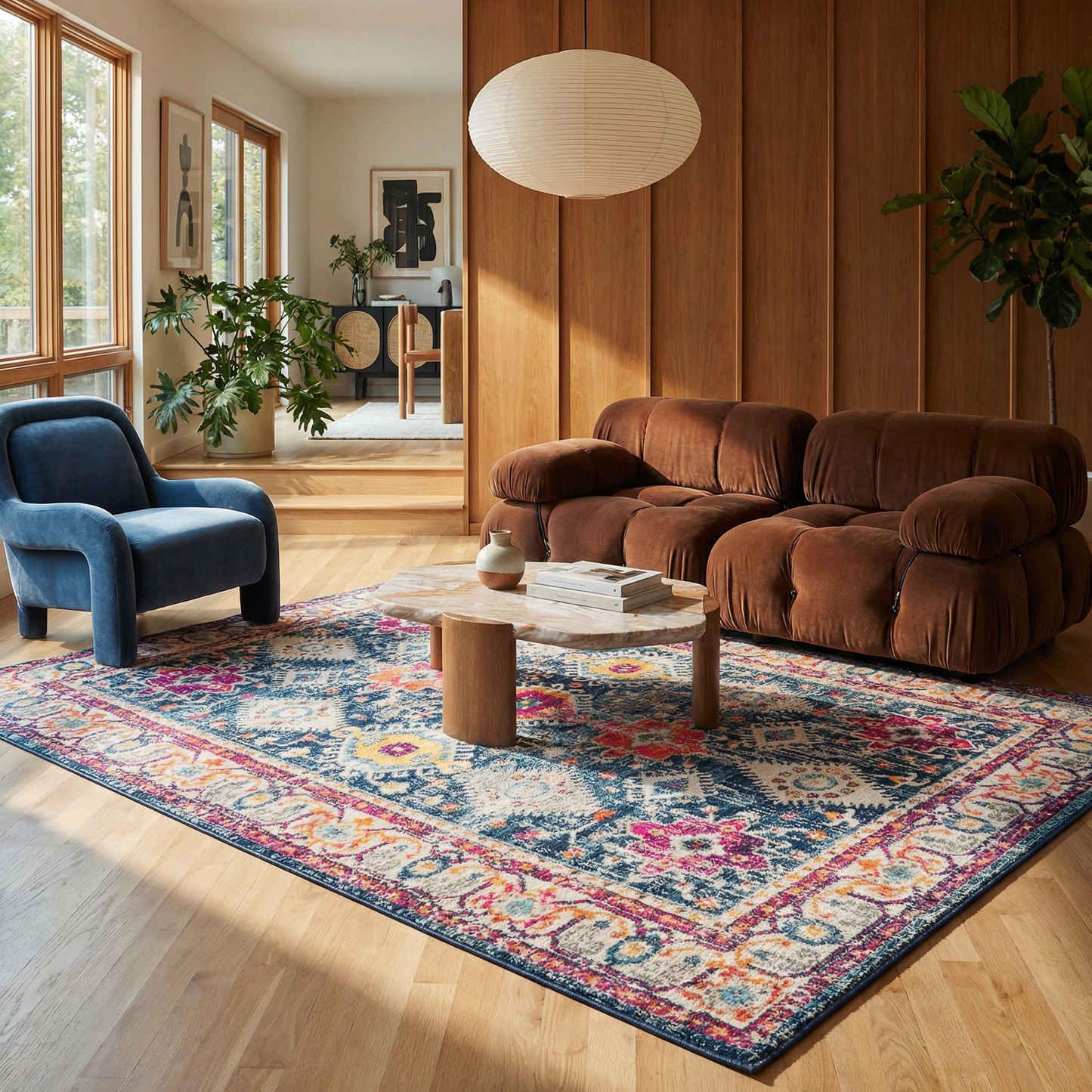Tapis bleu transitionnel sud-ouest Savannah